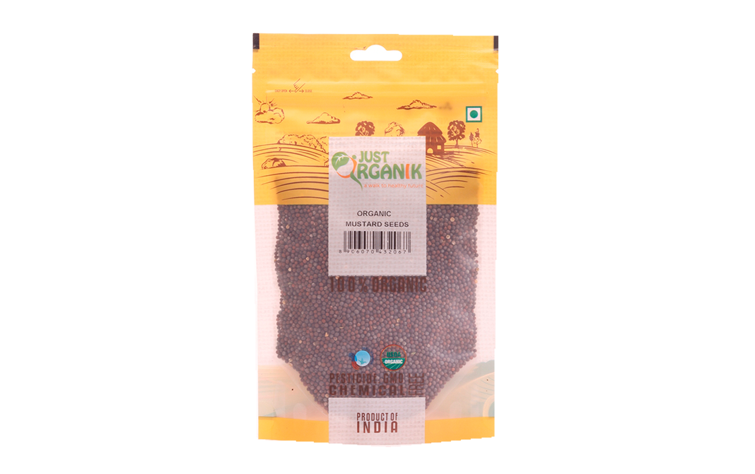Just Organik Organic Mustard Seeds   Pack  100 grams